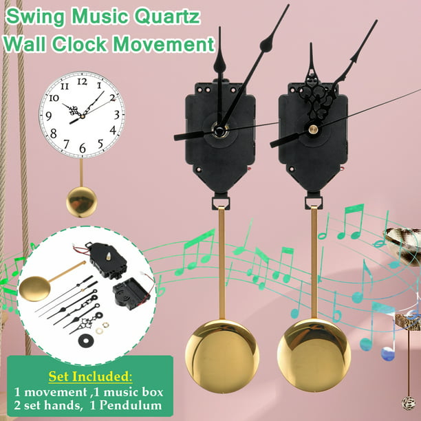 Quartz Pendulum Trigger Clock Movement Chime Music Box Completer Pendulum Clock